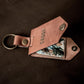 Personalised Photo Keyring in Leather Case + Initials | Father's Day Keepsake | Gift for New Dad | Personalized Photo Keychain